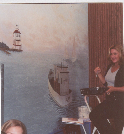 Eating at the Bay...No that's Me painting